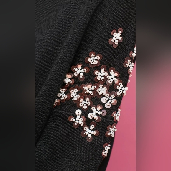 Anthropologie Lili Sidonio + Holly Bracken Embellished Sequin Swester Size Small - Picture 3 of 13